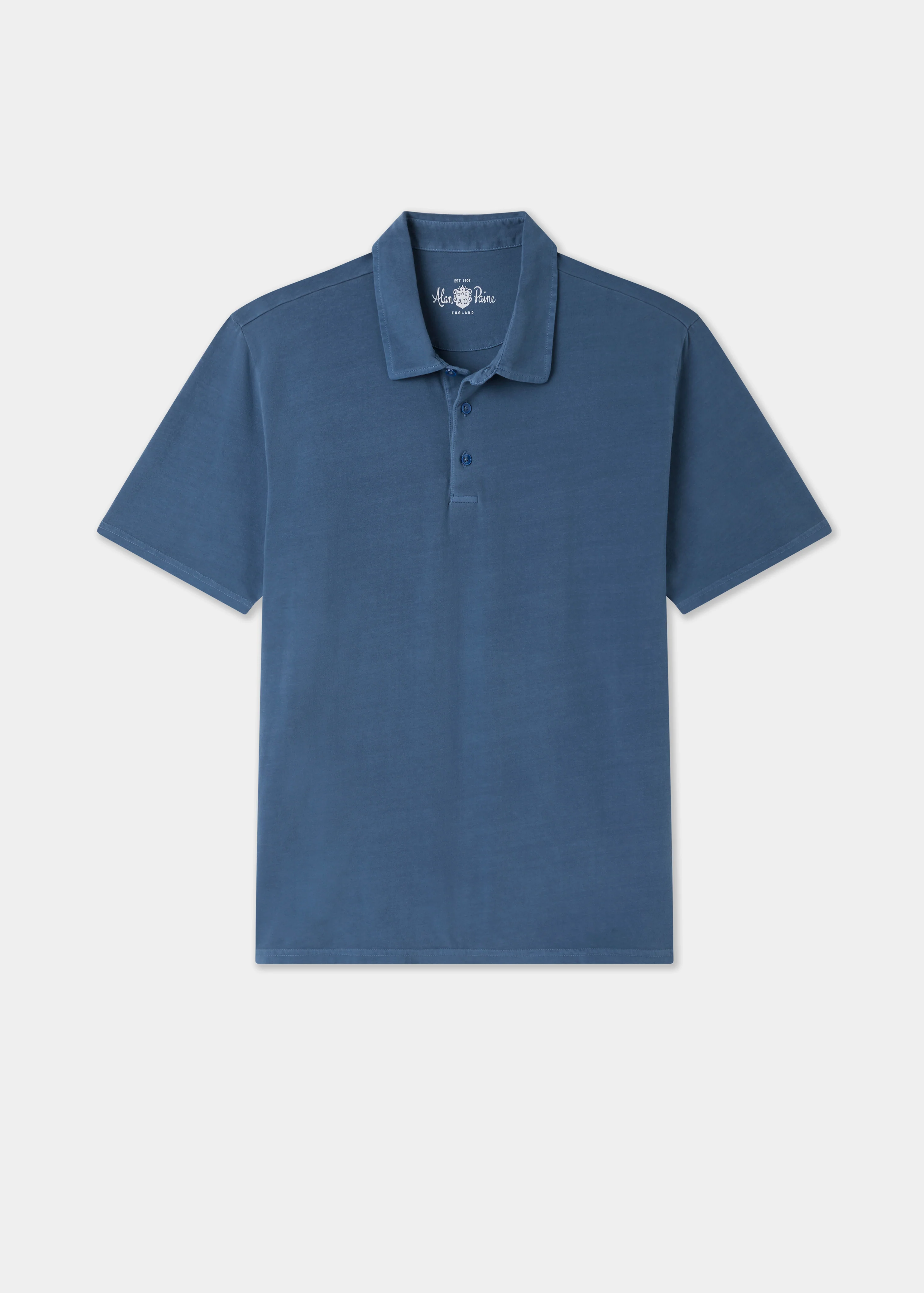 Tutbury Faded Dye Polo Shirt In Regatta